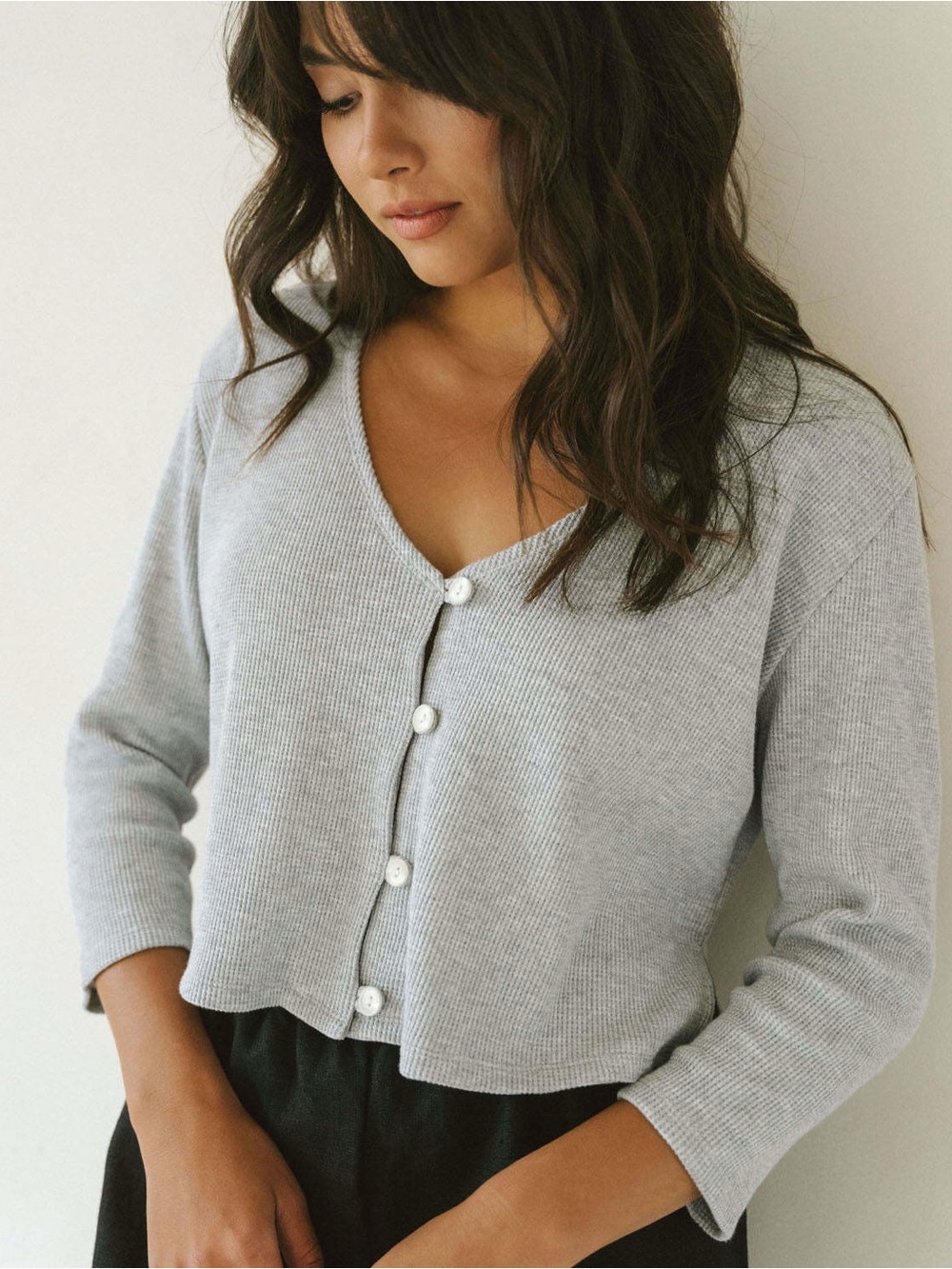 Harley Jae James Waffle Blouse, size S/M